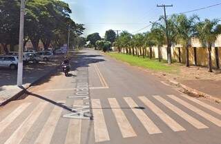 Rua Joaquim Teixeira Alves, no Jardim Clímax, onde ocorreu o acidente. (Foto: Google Street View)