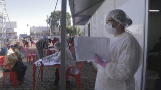 Em Rio Brilhante, testagem em massa de funcionários da JBS (Foto/Divulgação)