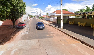 Avenida Julião de Lima Maia, em Santa Rita do Pardo, uma das cidades com inscrições abertas de concurso público (Foto: Street View)
