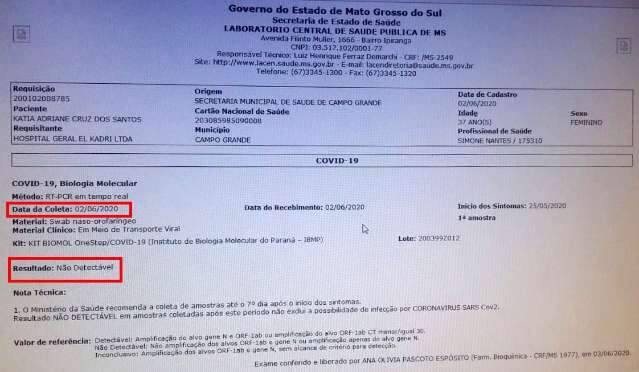 &Eacute; fake: testes em gerente de UBS com suspeita de covid d&atilde;o negativo 