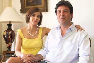 Terezinha ao lado do marido, o ex-ministro Luís Henrique Mandetta. (Foto: Reprodução)