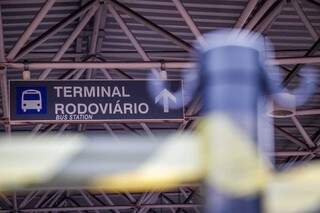Terminal Rodoviário de Campo Grande foi fechado nesta sexta-feira. (Foto: Henrique Kawaminami)
