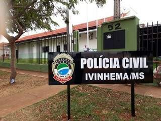 Delegacia da Polícia Civil de Ivinhema investiga o assassinato de Novo Horizonte do Sul (Foto: Jornal da Nova)