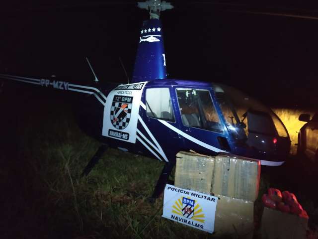 Piloto pousa helic&oacute;ptero ap&oacute;s pane e acaba preso com 188 quilos de coca&iacute;na