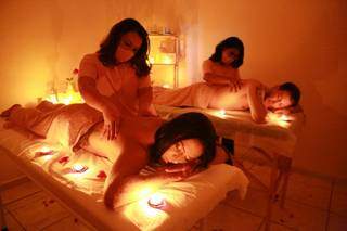 lima romântico agradável e inesquecível. Durante o procedimento, os casais recebem massagem relaxante, Spa dos pés e até um lanchinho saudável.(Foto: Kísie Ainoã)