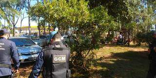 Guarda Municipal foi acionada e encerrou o futebol (Foto: Divulgação)