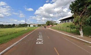 Rua Pedro Celestino, próximo ao Ginásio, em Terenos, município com pouco mais de 15 mil habitantes (Foto: Street View)