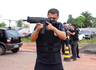 Marcos durante treinamento da Polícia Civil (Foto/Reprodução)