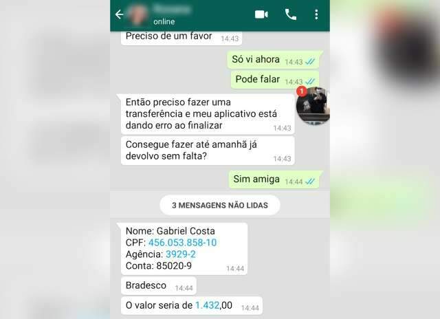 Usando nome de amigo, jornalista cai em golpe que j&aacute; vitimou 178 pessoas em MS