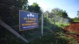 Área de preservação foi cercada em Campo Grande (Foto: Divulgação - PMCG)
