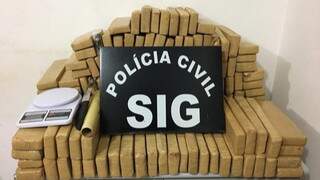 Pol&iacute;cia apreende mais de 100 kg de maconha que tinham SP como destino