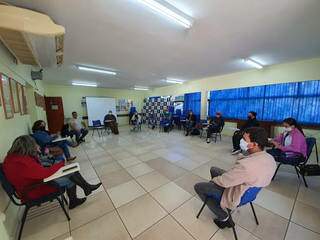 Reunião na sede da ACP-MS, em Campo Grande (Foto: Divulgação - ACP)
