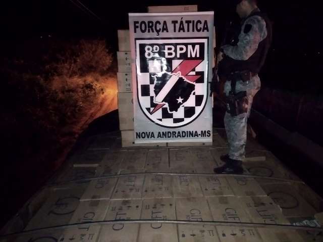 Bitrem carregado de cigarros contrabandeados &eacute; apreendido no interior