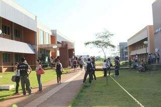 Campus da UFGD com movimentação de estudantes antes da pandemia (Foto: Dourados Agora)