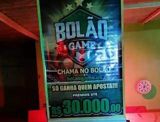 Cartaz até anuncava jogo de aposta para complementar a diversão (Foto: Divulgação)