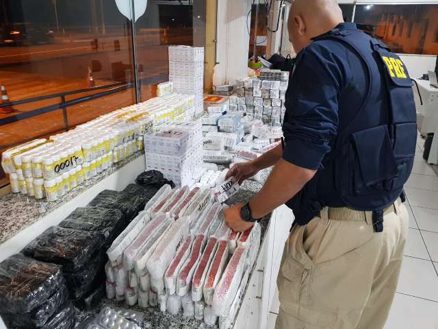 Paulista &eacute; preso em Dourados com R$ 1 milh&atilde;o em anabolizantes e abortivos 