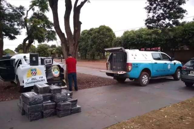 Homem fura barreira sanitária com meia tonelada de maconha em Honda Civic