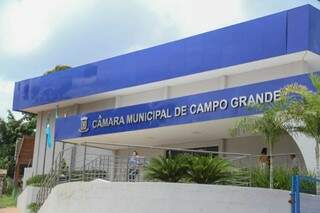 Fachada da Câmara Municipal de Campo Grande. (Foto: Marcos Maluf)