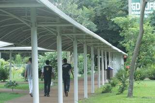 Campus da UFGD fechado por conta da pandemia; alunos estão tendo aulas remotas (Foto: UFGD/Divulgação)