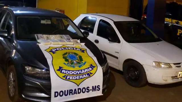 PRF prende dupla transportando coca&iacute;na com ve&iacute;culo de locadora