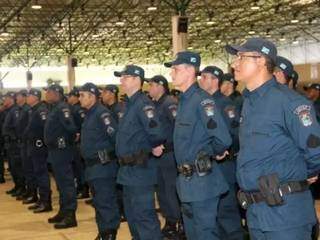 Policiais militares de MS (Foto: Divulgação - Sejusp)