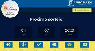 Primeiro sorteio da Nota Premiada Campo Grande será nesse sábado Primeiro sorteio da Nota Premiada Campo Grande será nesse sábado