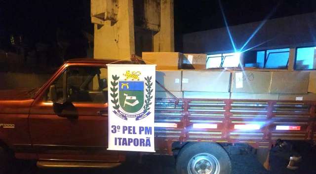 Pol&iacute;cia apreende carga de cigarros contrabandeados avaliada em R$ 160 mil