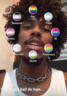 Vídeo de jovem explicando as siglas da comunidade LGBTQIA+ (Foto: Reprodução)