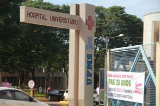 Casa de saúde da UFMS fica na Cidade Universitária e funciona como hospital-escola (Foto: Arquivo)