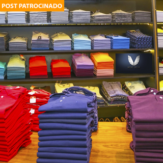 Na Mens Wear você encontra variedade de camisetas polos; peças estão em promoção durante Ponto Mix (Foto: Paulo Francis)