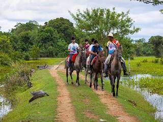 O passeio a cavalo no Pantanal é uma dos atrativos do turismo de naturea para quando a pandemia passar (Foto: Reprodução)