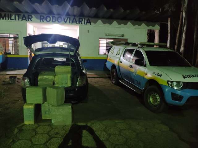 Traficante &eacute; preso enquanto trazia 268 quilos de maconha para a Capital 