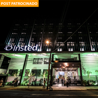 A Faculdade Insted no centro de Campo Grande. Trabalha com 100% de metodologias ativas e as aulas são em período noturno(Foto: Divulgação)