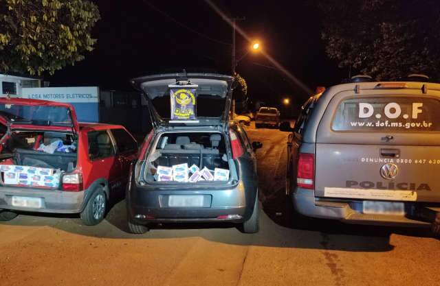 DOF apreende ve&iacute;culos carregados com R$ 350 mil em eletr&ocirc;nicos contrabandeados 