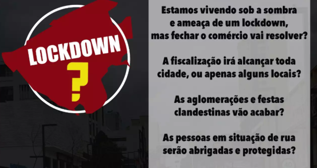 Campanhas nas redes sociais querem barrar lockdown em Campo Grande 