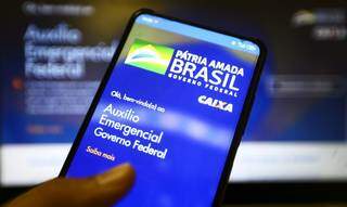 Aplicativo Caixa Tem, usado para movimentar conta digital por onde é creditado valor do auxílio emergencial (Foto: Marcelo Camargo/Agência Brasil)