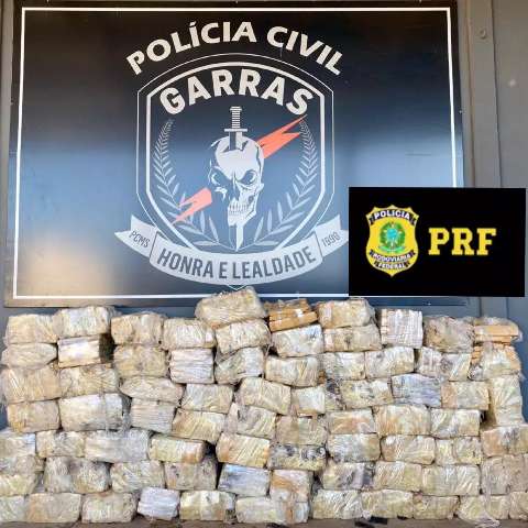 Garras incinera 2 toneladas de maconha apreendidas em caminh&atilde;o frigor&iacute;fico 
