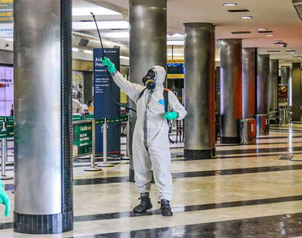 Contra coronav&iacute;rus, rodovi&aacute;ria e aeroporto v&atilde;o passar por descontamina&ccedil;ao