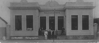 Na época, era a principal sede dos telégrafos de Mato Grosso (Foto: Arquivo/Fundação da Cultura e do Patrimônio Históri