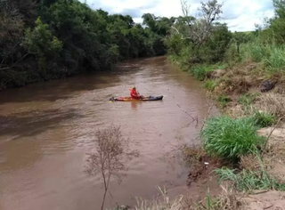 Foram três dias de buscas no Rio Anhanduí, localizado entre Sidrolândia e Campo Grande (Foto: Noticidade) 