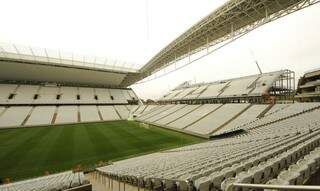A Arena Corinthians, em Itaquera, vai receber partida sem público nesta noite. (Foto: Agência Brasil)