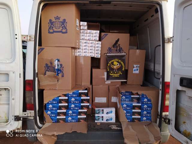 Contrabandista &eacute; preso com carga de cigarros avaliada em R$ 312,5 mil 
