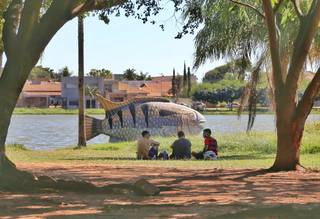 Lagoa Itatiaia não passa por reformas há 15 anos e deve ganhar decks (Foto: Arquivo/Paulo Francis)