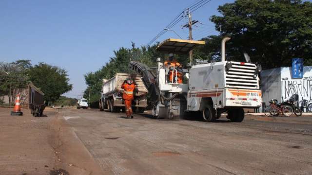 Avenida Filinto Muller come&ccedil;a a ser recapeada em 2&ordf; fase de obras na regi&atilde;o
