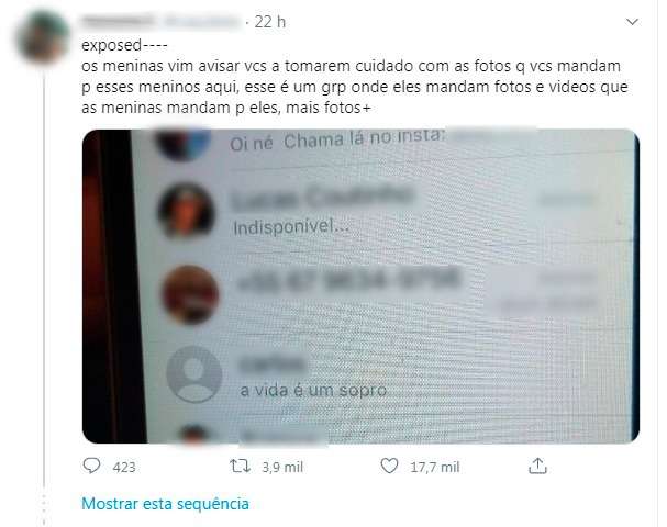 Em grupo criado para festa de adolescentes, meninas s&atilde;o expostas em &quot;nudes&quot;