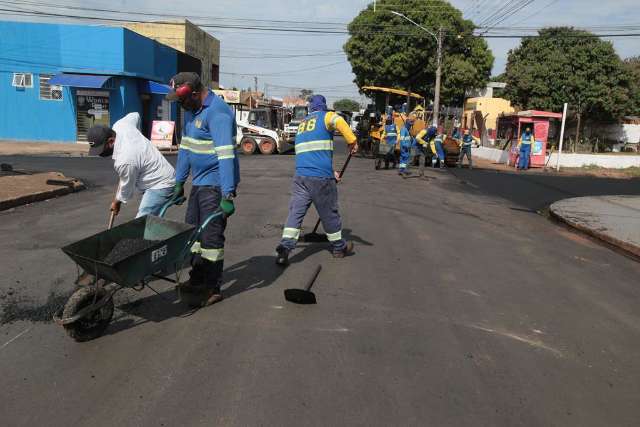 Em 40 dias, oito ruas da Capital receberam 15 quil&ocirc;metros de recapeamento