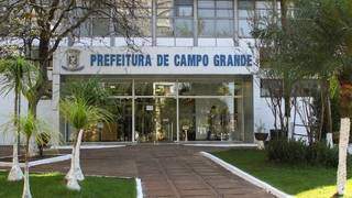 Fachada da prefeitura de Campo Grande, localizada na Avenida Afonso Pena (Foto: Divulgação/PMCG)