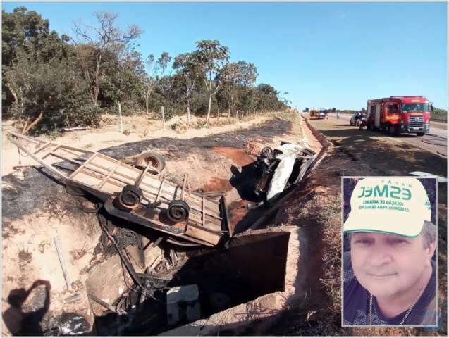Per&iacute;cia identifca morador de Coxim que morreu carbonizado em acidente