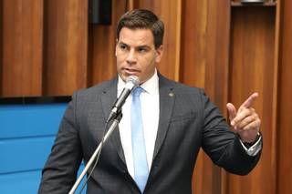 Deputado estadual, Renan Contar (PSL), durante sessão na Assembleia (Foto: Divulgação - ALMS)