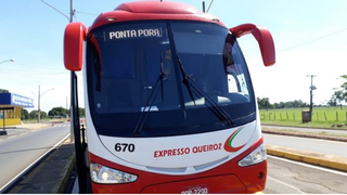 Imagem de ônibus da Expresso Queiroz divulgada pela Agepan (Agência Estadual de Regulação de Serviços Públicos) (Foto: divulgação) 